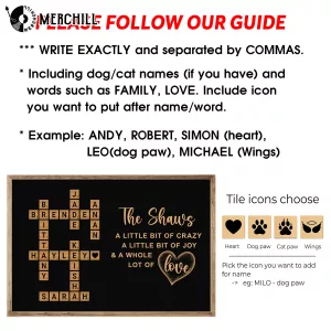 Custom Scrabble Family Name Poster Gifts Ideas for Parents