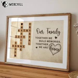 Custom Scrabble Family Name Poster Gifts Ideas for Parents 6
