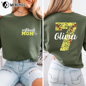 Custom Softball Mom Shirt Mothers Day Gift Ideas for Grandma 3