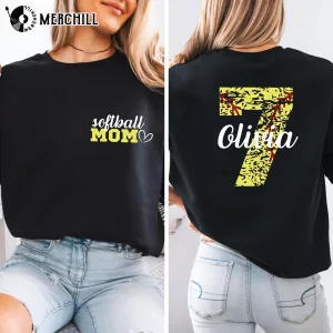 Custom Softball Mom Shirt Mother’s Day Gift Ideas for Grandma