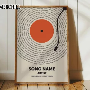 Custom Song Lyrics Print Music Poster Unique Mothers Day Gifts 3