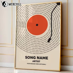 Custom Song Lyrics Print Music Poster Unique Mothers Day Gifts