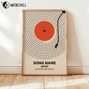 Custom Song Lyrics Print Music Poster Unique Mothers Day Gifts 5