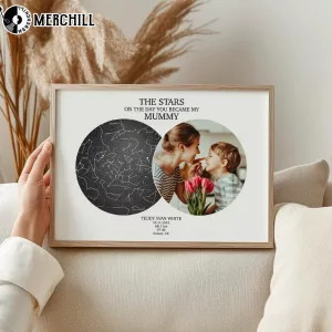 Custom Star Map Day You Were Born Poster Mothers day 2025
