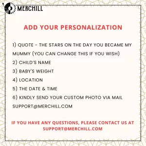 Custom Star Map Day You Were Born Poster Mothers day 2025 6