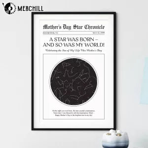 Custom Star Map Mom Poster Unique Mothers Day Gift Ideas