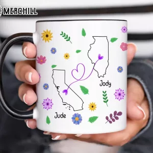 Custom State To State Mug Gifts for Mom Birthday 7