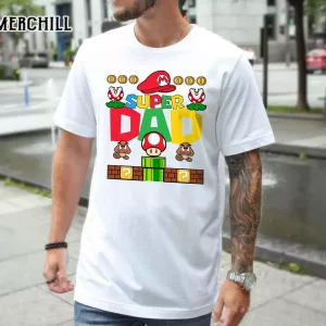 Custom Super Dad Graphic Tee Unique Gifts for Dad 3