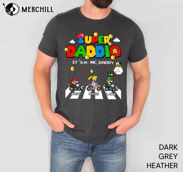 Custom Super Daddio Shirt Personalized Gifts for Dad