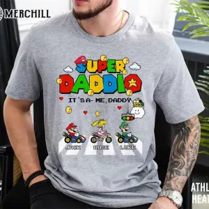 Custom Super Daddio Shirt Personalized Gifts for Dad