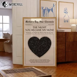 Custom Mom Star Map Poster Unique Mother’s Day Home Decor