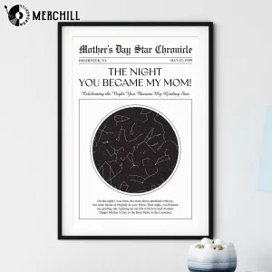 Custom Mom Star Map Poster Unique Mothers Day Home Decor