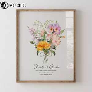 Family Birth Flower Bouquet Poster The Perfect Thoughtful Mother’s Day Gift