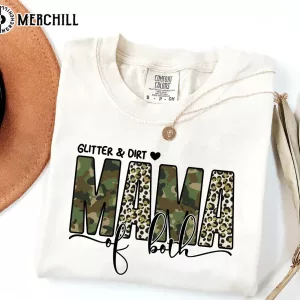 Glitter And Dirt Mama Of Both Shirt Simple Mothers Day Gift Ideas