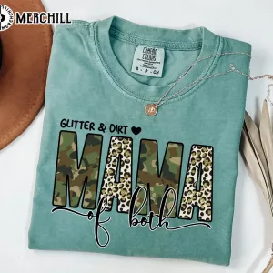 Glitter And Dirt Mama Of Both Shirt Simple Mothers Day Gift Ideas 3