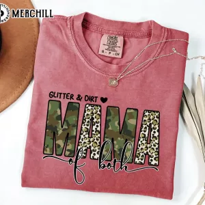 Glitter And Dirt Mama Of Both Shirt Simple Mothers Day Gift Ideas 4