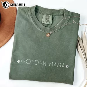 Golden Mama Shirt Mother’s Day Gifts for Dog Mom