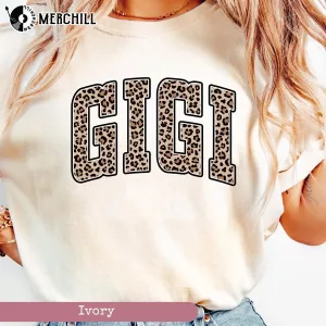 Leopard Gigi Shirt Mothers Day Gifts for Grandma 3