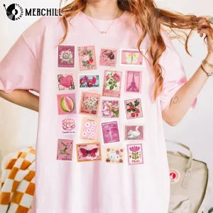 Love You Mother Shirt Retro Stamps Graphic Tee