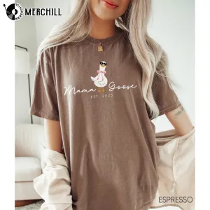 Mama Goose with Bow Shirt Mothers Day Gifts for Grandma 5