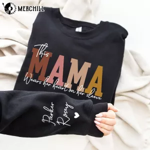 Mama Heart Sleeve Sweatshirt Unique Mothers Day Gifts 4