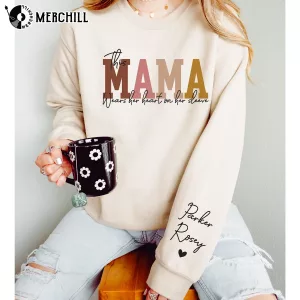 Mama Heart Sleeve Sweatshirt Unique Mothers Day Gifts 6