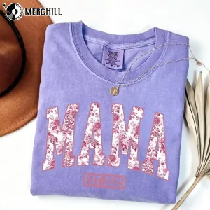 Mama Pink Ribbon Shirt Mothers Day Gift for New Mom 4