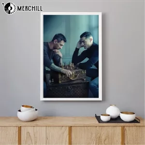 Messi vs Ronaldo Chess Poster World Cup 2022 Perfect Wall Art Gift for Fans 3