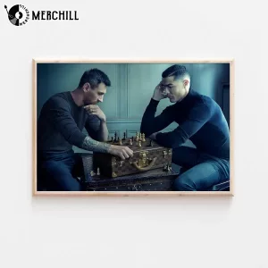 Messi vs Ronaldo Chess Poster World Cup 2022 Perfect Wall Art Gift for Fans 5