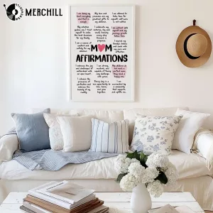 Mom Daily Affirmations Printable Wall Art Mothers Day Gift Quotes