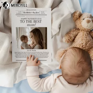 Mother Day Newspaper Poster Personalized Gift for Mom 3