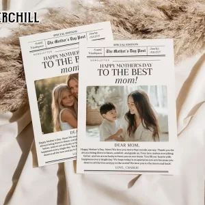 Mother Day Newspaper Poster Personalized Gift for Mom 6