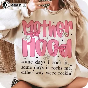 Motherhood Coquette Bow Checker Tee Gift for Mum 3