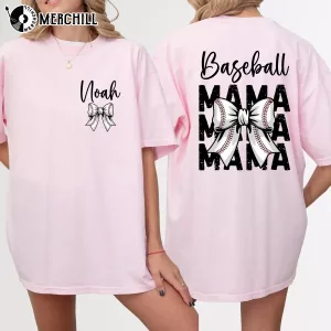 Personalized Baseball Mama Shirt Mother’s Day Gift Ideas