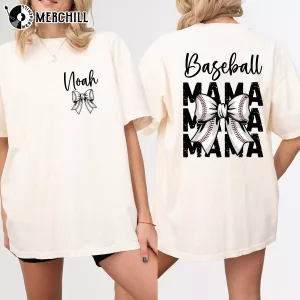 Personalized Baseball Mama Shirt Mother’s Day Gift Ideas