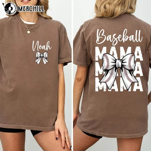 Personalized Baseball Mama Shirt Mother’s Day Gift Ideas