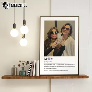 Personalized Birth Flower Photo Gift Mothers Day Flowers