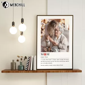 Personalized Birth Flower Photo Gift Mothers Day Flowers