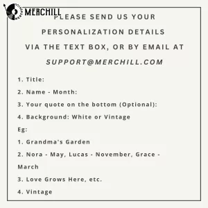 Personalized Birth Month Flower Poster for Mom Gifts for Mum 2