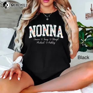 Personalized Floral Granny Graphic Tee Gifts for Mum from Son 4