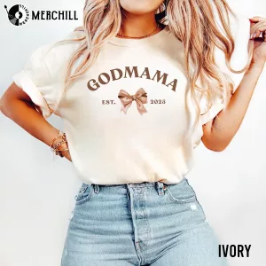Personalized Godmama Shirt Presents for Future Godmothers