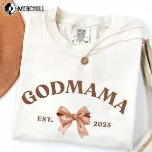 Personalized Godmama Shirt Presents for Future Godmothers 6
