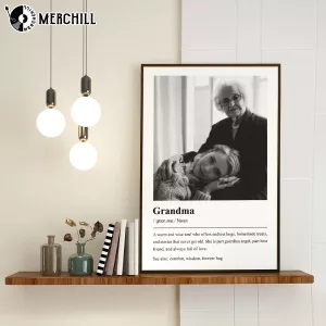 Personalized Grandma Definition Poster Custom Gift for Grandma