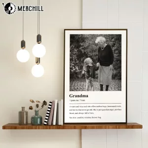 Personalized Grandma Definition Poster Custom Gift for Grandma
