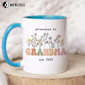 Personalized Grandma Est Wildflower Mug Mothers Day flowers 2