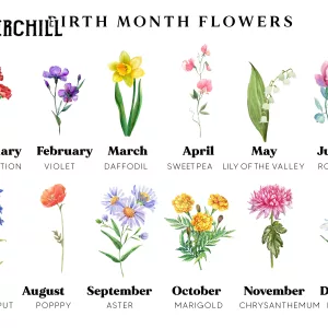 Personalized Grandma's Garden Flower Poster for Mother’s Day