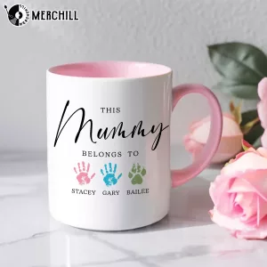 Personalized Handprint Mug Custom Mothers Day Gift for Mum 4