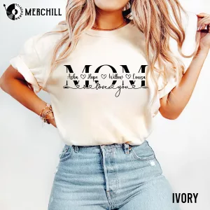 Personalized MOM Monogram Shirt Gift Ideas for Your Mom