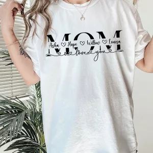 Personalized MOM Monogram Shirt Gift Ideas for Your Mom