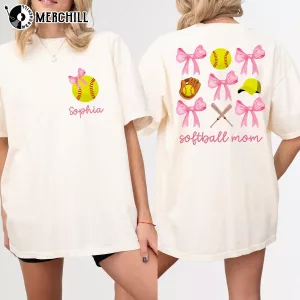 Personalized Softball Mom Shirt Unique Mother’s Day Gift Ideas